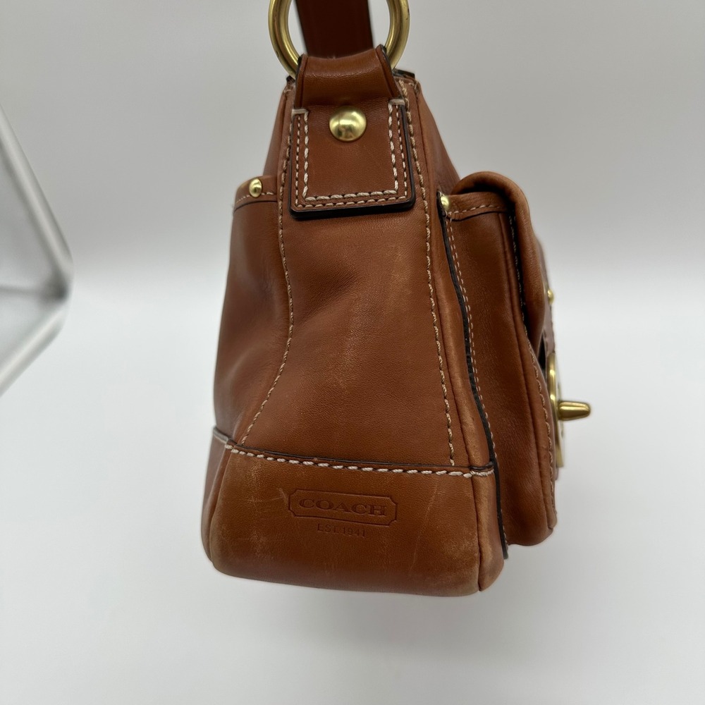 Coach Medium F12868 Vintage 65th Anniversary Butterscotch Double Turnlock - Picture 5 of 16